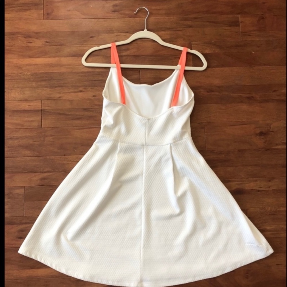 Bloomingdales Aqua Dress with Neon Straps